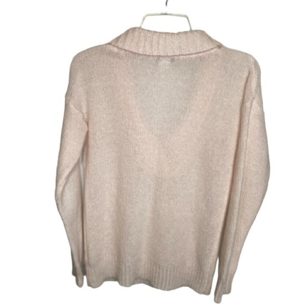 J Crew Sweater Womens Small S Barely Pink Long Sleeve Lightweight Comfort EUC - Picture 2 of 3